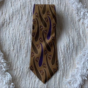 Vintage Valentino 70s Paisley Print Tie
